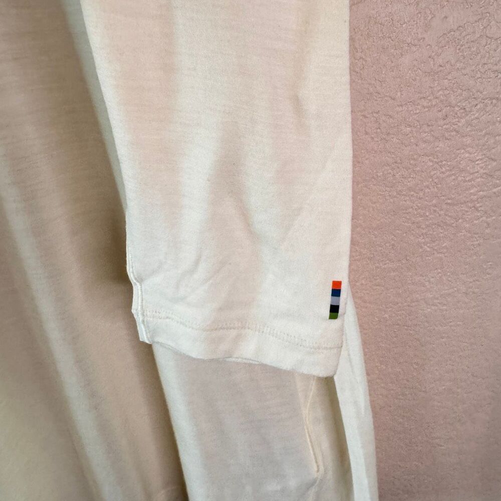 Smartwool Merino Wool Long Sleeve Base Layer Top Cream Natural Womens 1X NWT - Picture 8 of 13